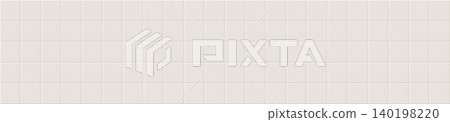 Panoramic white ceramic grid tile texture background for modern bathroom and kitchen design. Panoramic white ceramic grid tile texture background for modern bathroom and kitchen design. 140198220