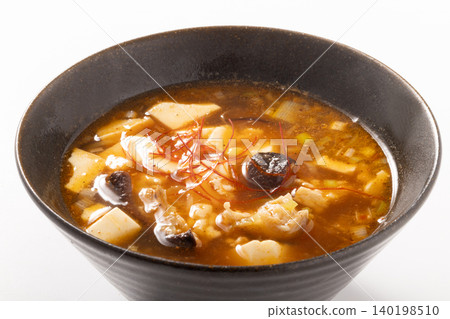 Mala soup (tofu, minced chicken, shiitake mushrooms) Mala soup (tofu, minced chicken, shiitake mushrooms) 140198510