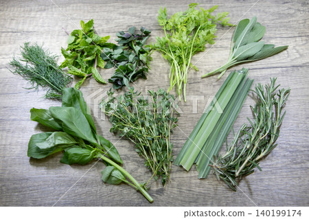 Various herbs 140199174