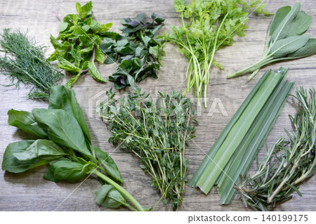 Various herbs 140199175