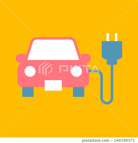 Simple vector icons for electric vehicles Simple vector icons for electric vehicles 140199371