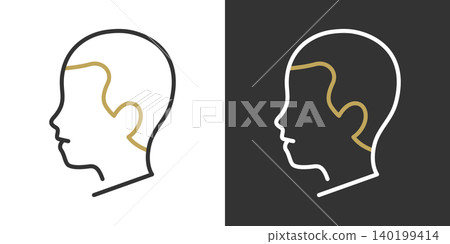Simple vector icons for AGA treatment Simple vector icons for AGA treatment 140199414