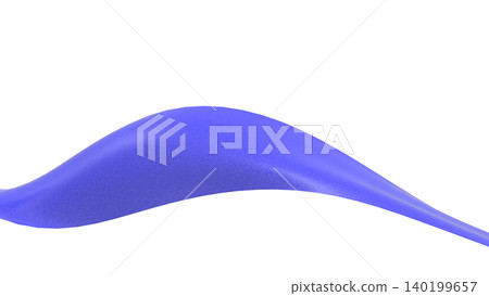 Twisted wave lines make a striking impact on the presentation cover; white background CG 140199657