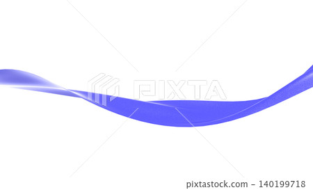 Twisted wave lines make a striking impact on the presentation cover; white background CG 140199718