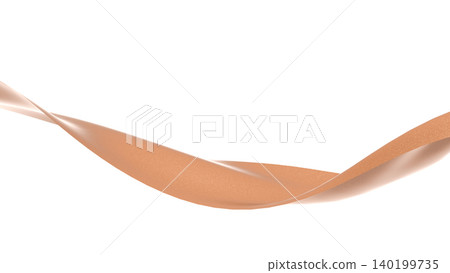 Twisted wave lines make a striking impact on the presentation cover; white background CG Twisted wave lines make a striking impact on the presentation cover; white background CG 140199735
