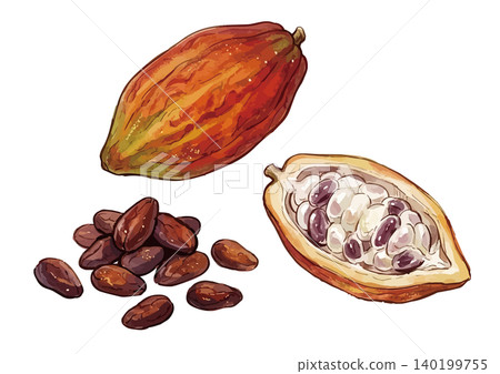 A mouthwatering illustration of cocoa 140199755