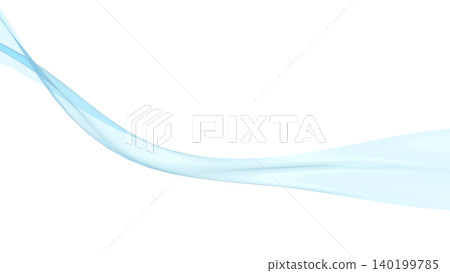 Twisted wave lines make a striking impact on the presentation cover; white background CG 140199785