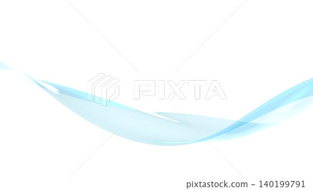 Twisted wave lines make a striking impact on the presentation cover; white background CG 140199791