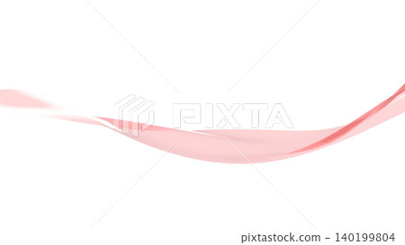 Twisted wave lines make a striking impact on the presentation cover; white background CG 140199804