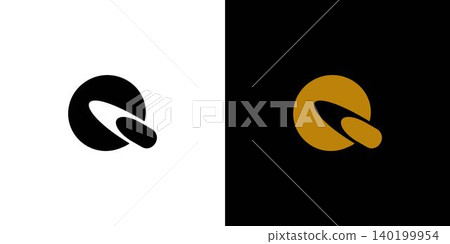 Luxury and unique letter Q initials logo design Luxury and unique letter Q initials logo design 140199954