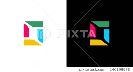 Strong and colorful letter O initials logo design Strong and colorful letter O initials logo design 140199978