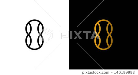 Unique and elegant number 8 logo design Unique and elegant number 8 logo design 140199998