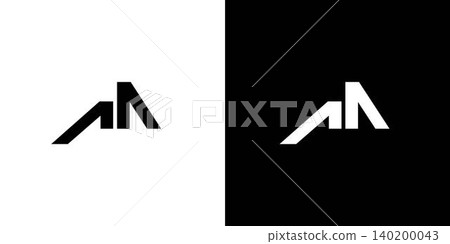 unique and modern letter M initials logo design unique and modern letter M initials logo design 140200043