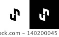 unique and modern letter UN initials logo design 140200045