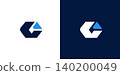 Strong and modern letter C initials logo design 140200049