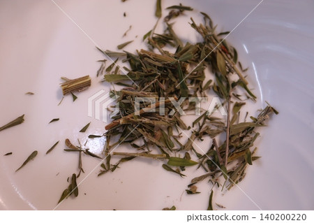 Dried Herbs on White Surface 140200220
