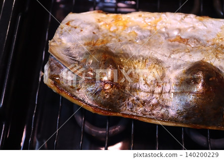 Grilled Fish on Cooking Rack 140200229