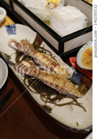 Fresh Seafood Platter with Squid and Seaweed Fresh Seafood Platter with Squid and Seaweed 140200532