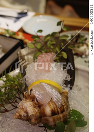 Fresh Seafood Platter with Lemon and Ice Fresh Seafood Platter with Lemon and Ice 140200551