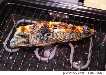 Grilled Fish on Electric Grill Grilled Fish on Electric Grill 140200689