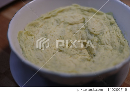Creamy Herb Dip in White Bowl Creamy Herb Dip in White Bowl 140200746