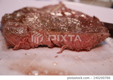 Perfectly Cooked Steak with Medium Rare Interior Perfectly Cooked Steak with Medium Rare Interior 140200766