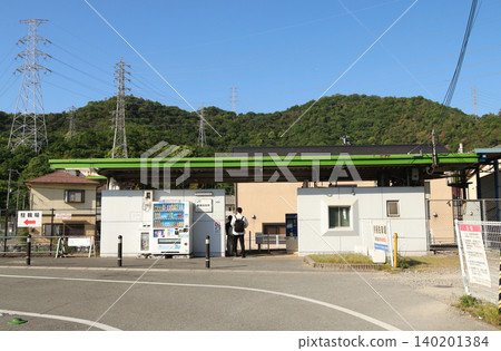 The station building of Harima-Takaoka Station on the Kishin Line The station building of Harima-Takaoka Station on the Kishin Line 140201384