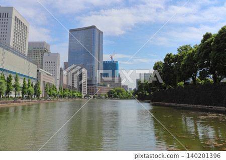 Tokyo Midtown Hibiya and Hibiya Moat (Imperial Palace Outer Garden) 140201396