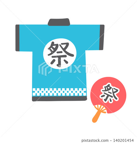 法被和扇子的插圖 140201454