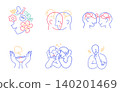 human connection concept emotional symbol roughen line textured illustration 140201469