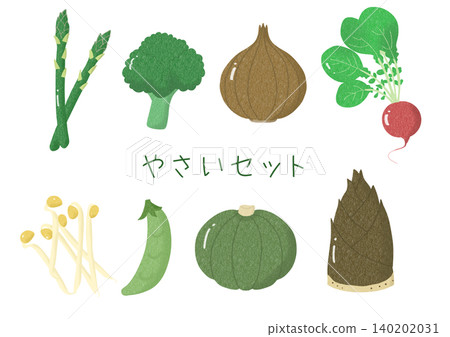 各種蔬菜的插圖集 各種蔬菜的插圖集 140202031
