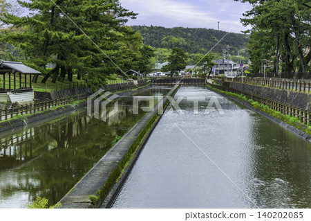 Sakazu Park, Takahashi River East-West Irrigation Canal, West Bank Irrigation Canal, Western Irrigation Canal, Kurashiki City, Okayama Prefecture 140202085