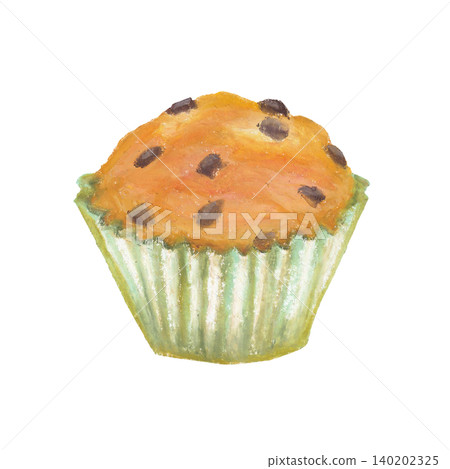 Muffin oil pastel painting 140202325