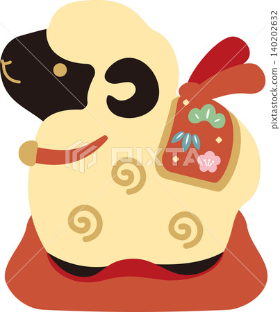 New Year's Card 2027, Year of the Sheep, New Year's Card Material, Sheep, Sheep, Clay Bell, Illustration, Cute, Icon, Decoration, Japanese Modern, Material New Year's Card 2027, Year of the Sheep, New Year's Card Material, Sheep, Sheep, Clay Bell, Illustration, Cute, Icon, Decoration, Japanese Modern, Material 140202632