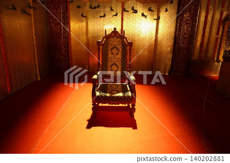 Antique Chair in the home rural village India Antique Chair in the home rural village India 140202881