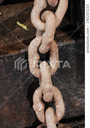 Rusted Metal Chain Rusted Metal Chain 140203233