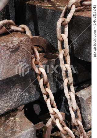 Rusted Metal Chain Rusted Metal Chain 140203242