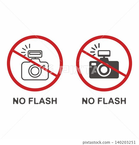 Flattened symbol for "No Photography" sign Flattened symbol for "No Photography" sign 140203251