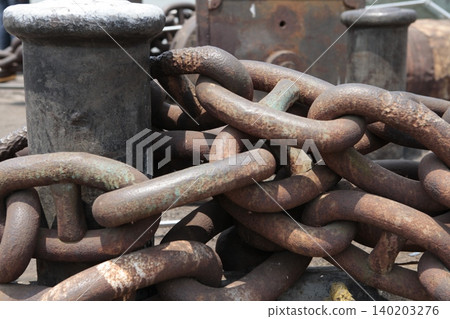 Rusted Metal Chain Rusted Metal Chain 140203276