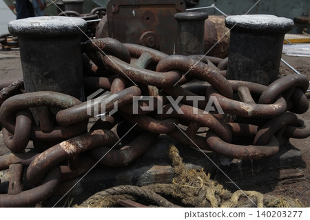 Rusted Metal Chain Rusted Metal Chain 140203277