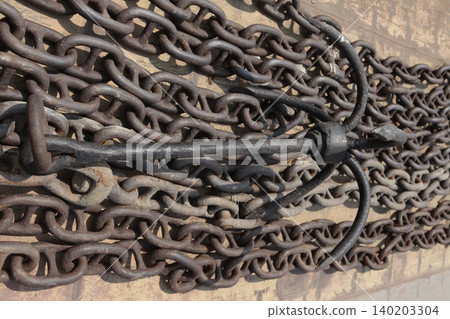 Rusted Metal Chain Rusted Metal Chain 140203304
