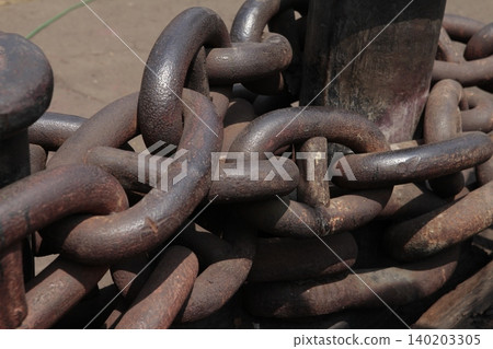 Rusted Metal Chain 140203305
