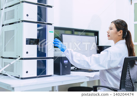 Scientist, Science Medicine Researcher working in Laboratory, Pharmaceutical Industry, Medical work. Scientist, Science Medicine Researcher working in Laboratory, Pharmaceutical Industry, Medical work. 140204474
