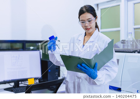 Scientist, Science Medicine Researcher working in Laboratory, Pharmaceutical Industry, Medical work. 140204475