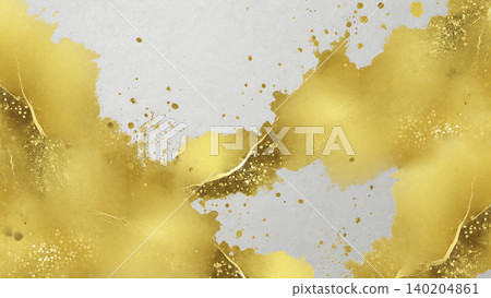 奢華的背景,以鉑金色和紙為底,飾以鮮豔的金色水彩和閃亮的潑墨圖案。 奢華的背景,以鉑金色和紙為底,飾以鮮豔的金色水彩和閃亮的潑墨圖案。 140204861