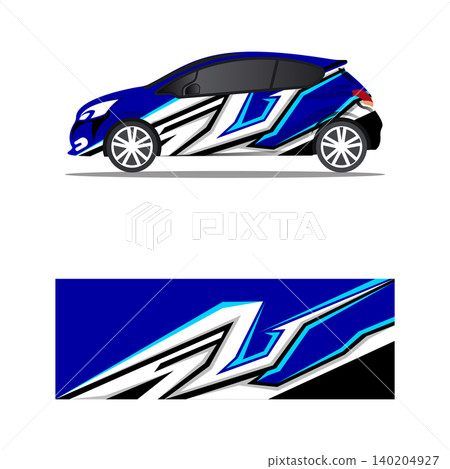sports racing design stickers car decal, modern abstract graphic background. sports racing design stickers car decal, modern abstract graphic background. 140204927