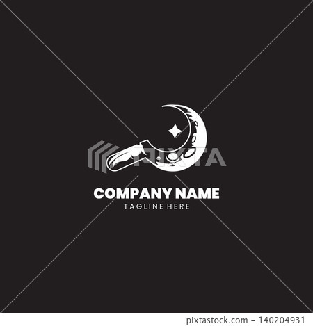 sickle moon logo Design vector sickle moon logo Design vector 140204931