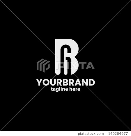 letter BG GB isolated logo design vector 140204977