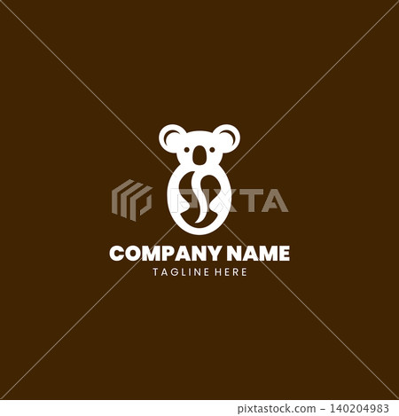koala coffee logo Design vector koala coffee logo Design vector 140204983
