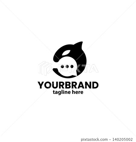 dolphin chat logo design vector dolphin chat logo design vector 140205002